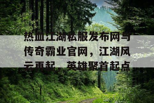 热血江湖私服发布网与传奇霸业官网，江湖风云再起，英雄聚首起点