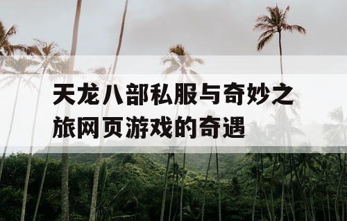 天龙八部私服与奇妙之旅网页游戏的奇遇