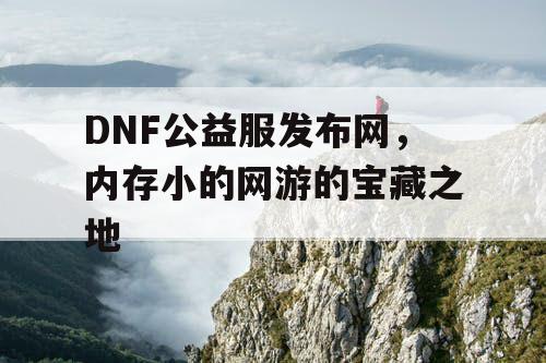 DNF公益服发布网，内存小的网游的宝藏之地