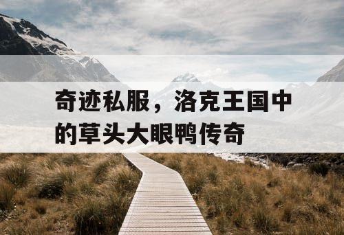 奇迹私服，洛克王国中的草头大眼鸭传奇