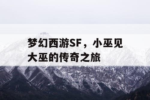 梦幻西游SF,小巫见大巫的传奇之旅 梦幻西游SF,小巫见大巫的传奇之旅
