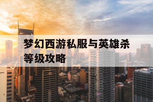 梦幻西游私服与英雄杀等级攻略