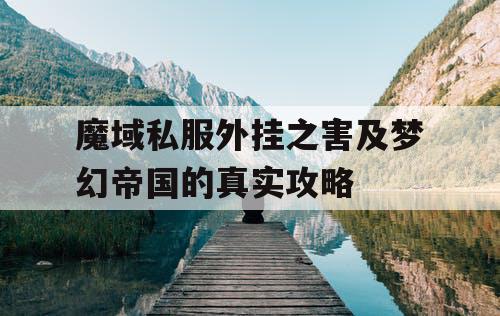 魔域私服外挂之害及梦幻帝国的真实攻略