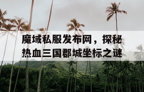魔域私服发布网，探秘热血三国郡城坐标之谜