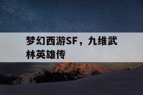 梦幻西游SF，九维武林英雄传