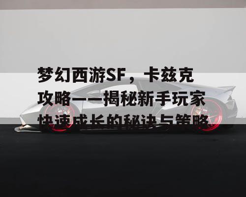 梦幻西游SF，卡兹克攻略——揭秘新手玩家快速成长的秘诀与策略