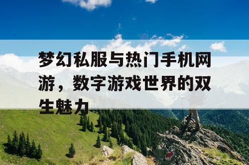 梦幻私服与热门手机网游，数字游戏世界的双生魅力