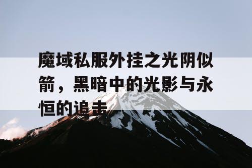 魔域私服外挂之光阴似箭，黑暗中的光影与永恒的追击