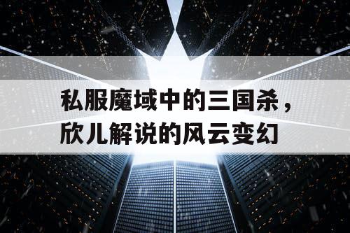 私服魔域中的三国杀，欣儿解说的风云变幻