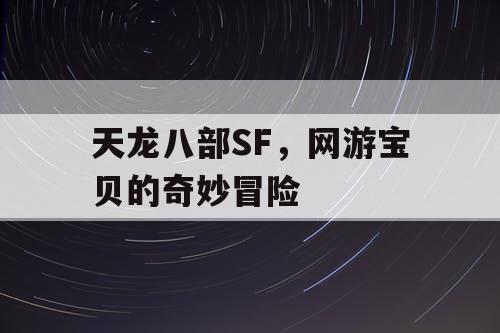 天龙八部SF，网游宝贝的奇妙冒险