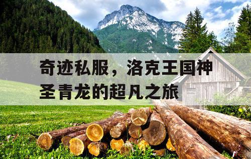 奇迹私服，洛克王国神圣青龙的超凡之旅