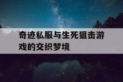奇迹私服与生死狙击游戏的交织梦境
