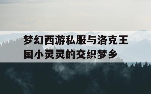 梦幻西游私服与洛克王国小灵灵的交织梦乡 梦幻西游私服与洛克王国小灵灵的交织梦乡
