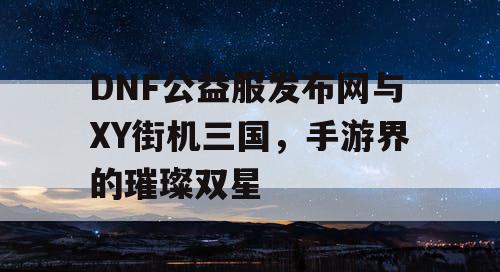 DNF公益服发布网与XY街机三国，手游界的璀璨双星