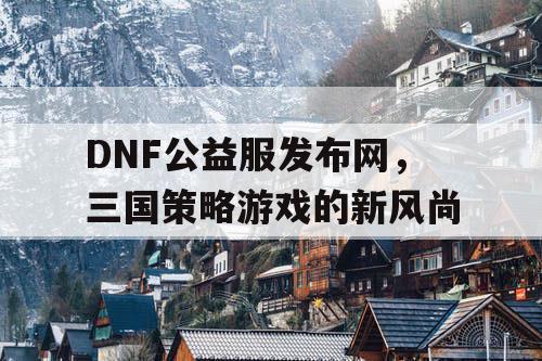 DNF公益服发布网，三国策略游戏的新风尚