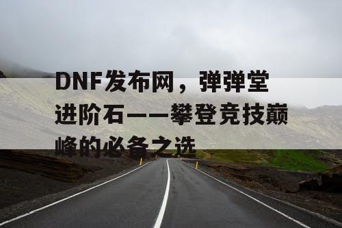 DNF发布网，弹弹堂进阶石——攀登竞技巅峰的必备之选