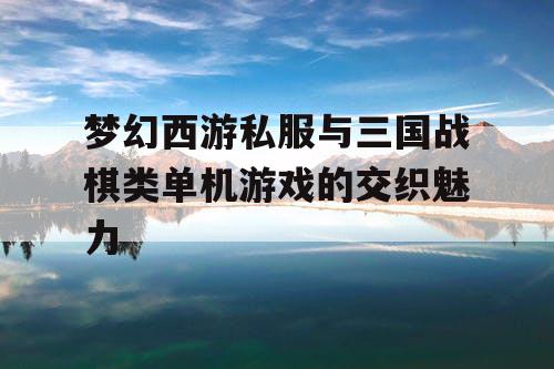 梦幻西游私服与三国战棋类单机游戏的交织魅力