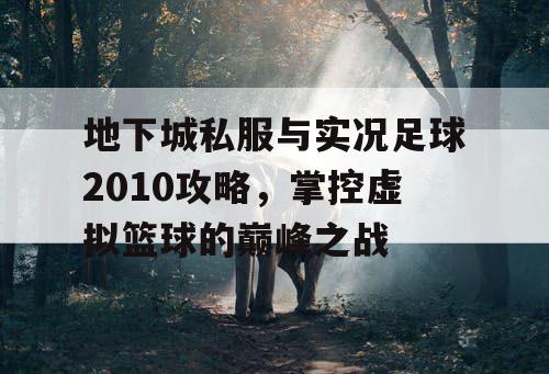 地下城私服与实况足球2010攻略，掌控虚拟篮球的巅峰之战
