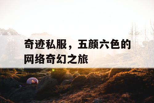 奇迹私服，五颜六色的网络奇幻之旅