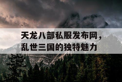 天龙八部私服发布网，乱世三国的独特魅力