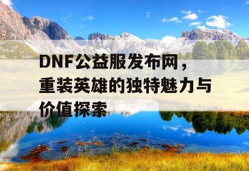 DNF公益服发布网，重装英雄的独特魅力与价值探索