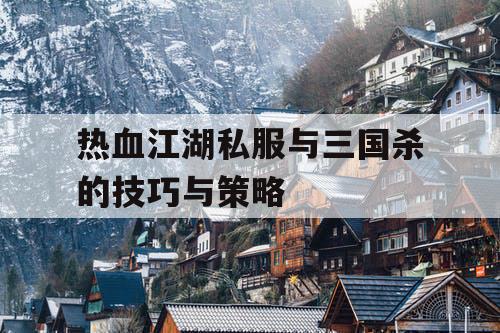 热血江湖私服与三国杀的技巧与策略