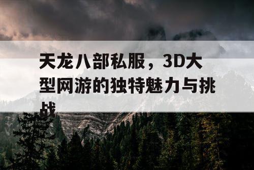 天龙八部私服，3D大型网游的独特魅力与挑战