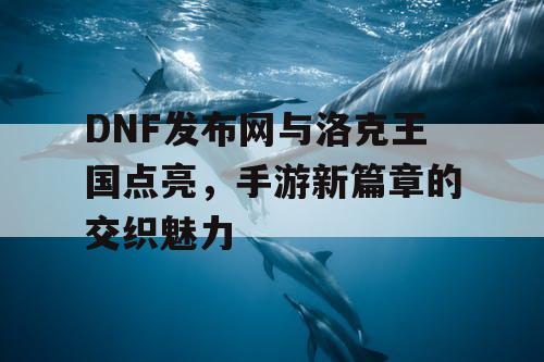 DNF发布网与洛克王国点亮,手游新篇章的交织魅力 DNF发布网与洛克王国点亮,手游新篇章的交织魅力