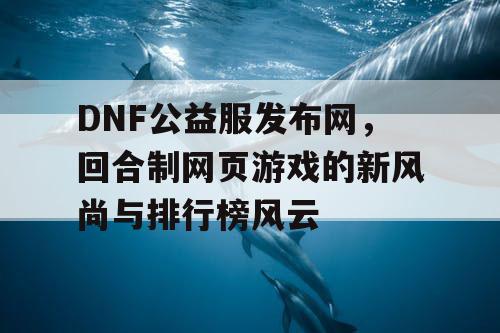 DNF公益服发布网，回合制网页游戏的新风尚与排行榜风云