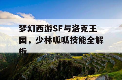 梦幻西游SF与洛克王国，少林呱呱技能全解析