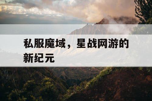 私服魔域，星战网游的新纪元