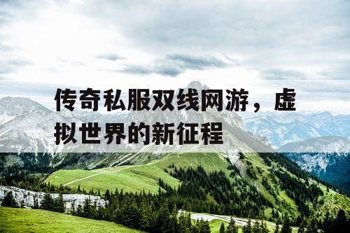 传奇私服双线网游，虚拟世界的新征程