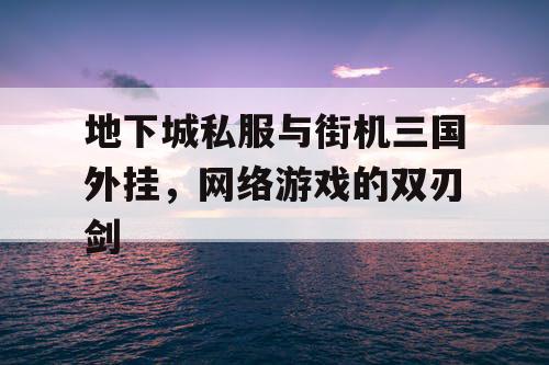 地下城私服与街机三国外挂,网络游戏的双刃剑 地下城私服与街机三国外挂,网络游戏的双刃剑