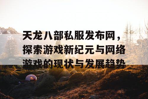 天龙八部私服发布网，探索游戏新纪元与网络游戏的现状与发展趋势
