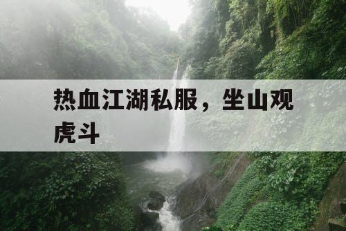 热血江湖私服，坐山观虎斗