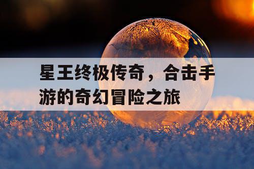 星王终极传奇，合击手游的奇幻冒险之旅