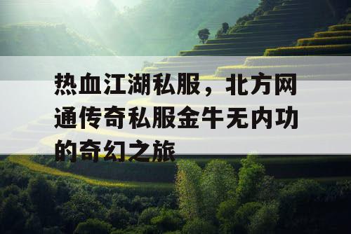 热血江湖私服,北方网通传奇私服金牛无内功的奇幻之旅 热血江湖私服,北方网通传奇私服金牛无内功的奇幻之旅