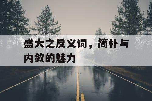 盛大之反义词，简朴与内敛的魅力