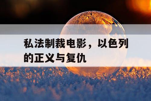 私法制裁电影，以色列的正义与复仇