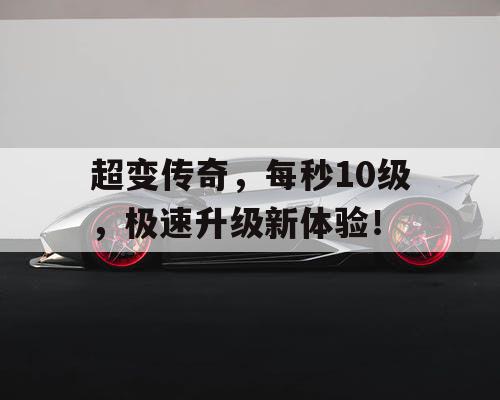 超变传奇，每秒10级，极速升级新体验！