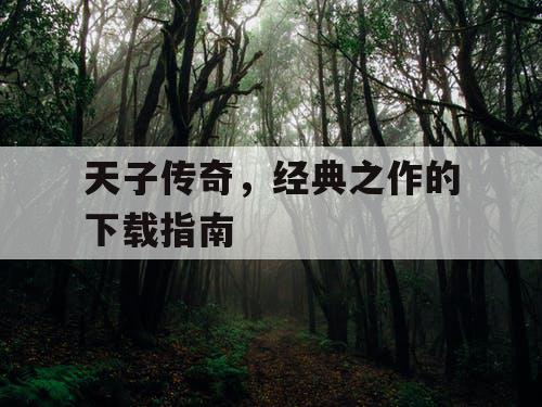 天子传奇，经典之作的下载指南