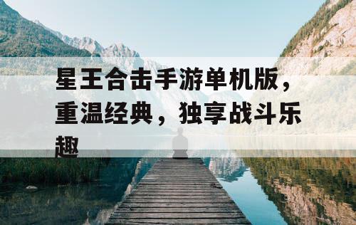 星王合击手游单机版，重温经典，独享战斗乐趣