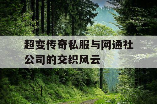 超变传奇私服与网通社公司的交织风云