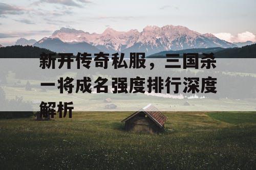 新开传奇私服，三国杀一将成名强度排行深度解析