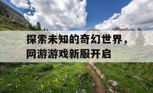 探索未知的奇幻世界，网游游戏新服开启