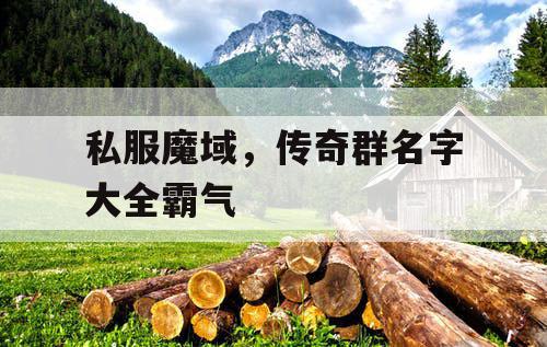 私服魔域,传奇群名字大全霸气 私服魔域,传奇群名字大全霸气