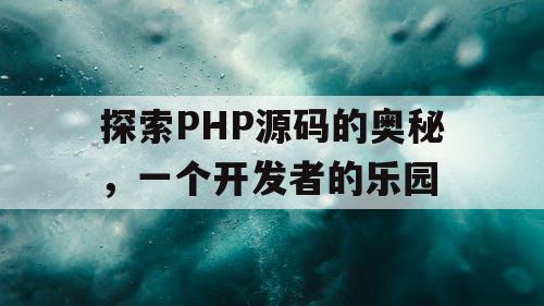 探索PHP源码的奥秘，一个开发者的乐园