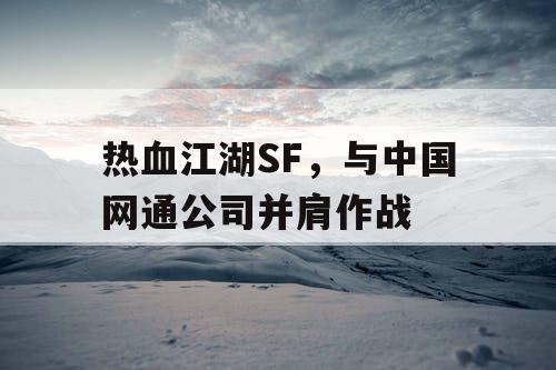 热血江湖SF，与中国网通公司并肩作战
