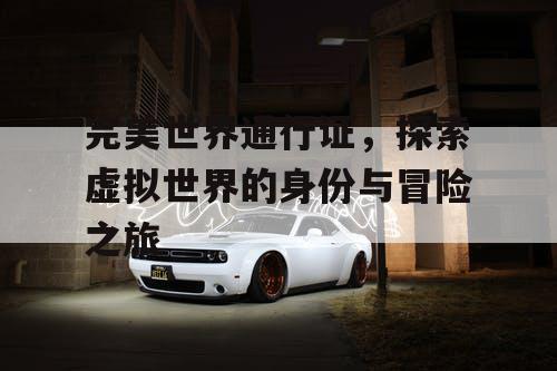 完美世界通行证,探索虚拟世界的身份与冒险之旅 完美世界通行证,探索虚拟世界的身份与冒险之旅