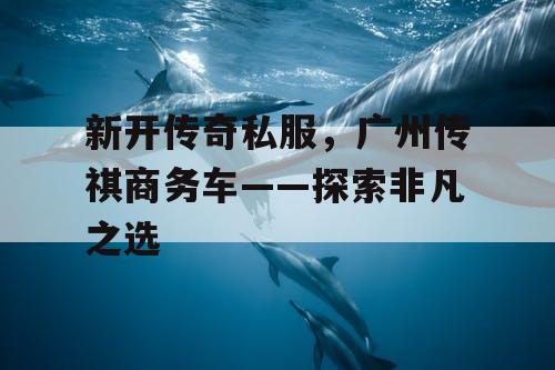 新开传奇私服，广州传祺商务车——探索非凡之选